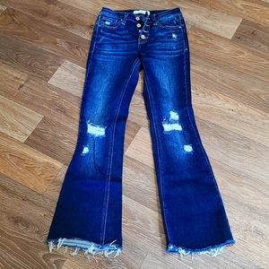 Kancan Button Fly Flares